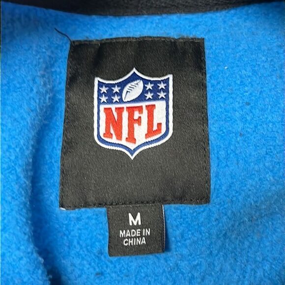 NFL Carolina Panther Black Pullover Hoodie with Kangaroo Pocket- Medium - Picture 13 of 16